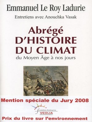 cover image of Abrégé d'histoire du climat